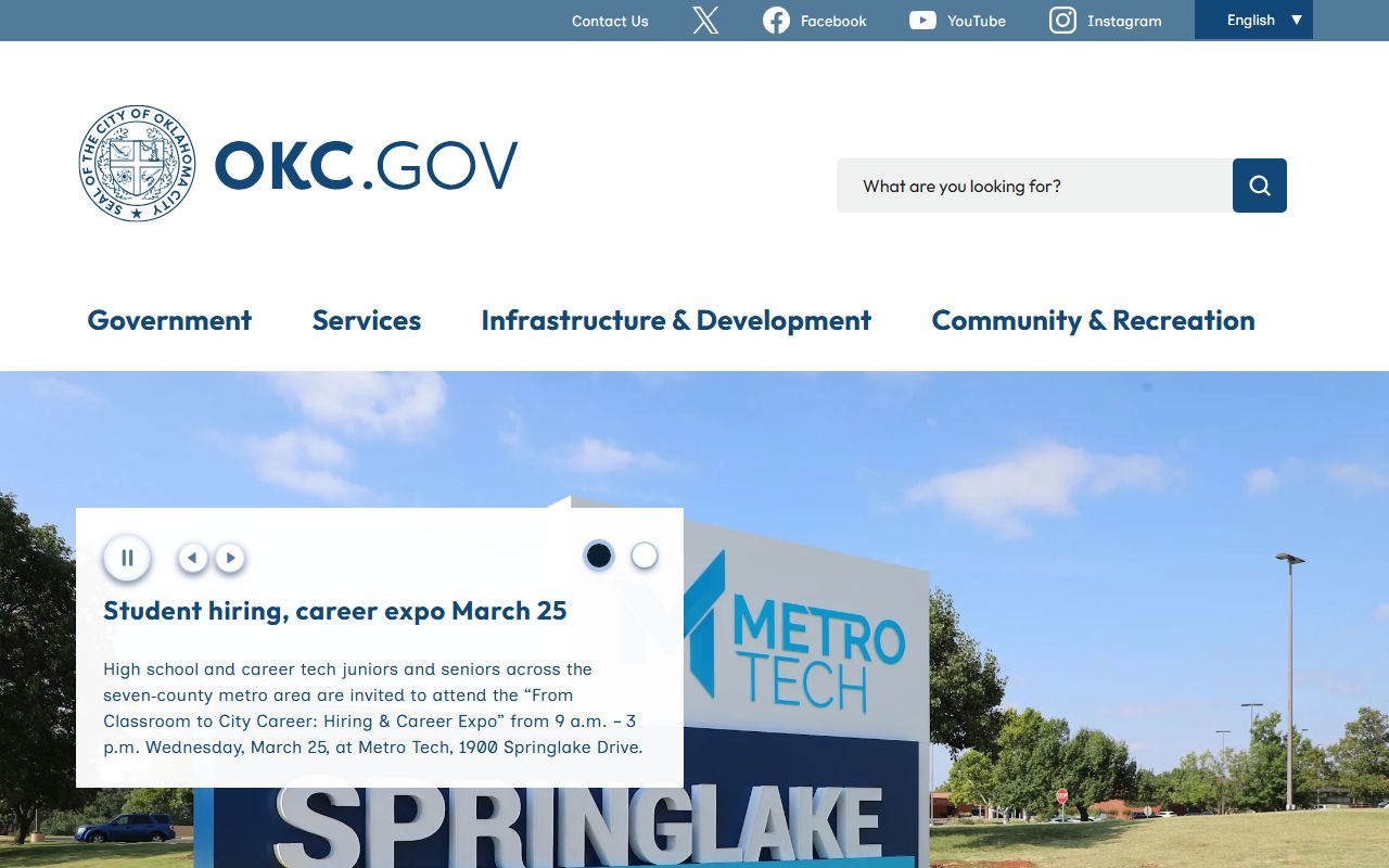 Oklahoma City portal for death records information