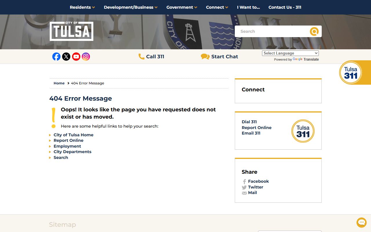 Tulsa Health Department death records page