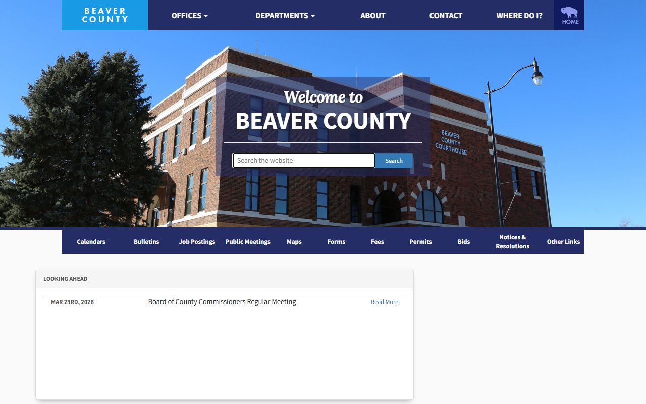 Beaver County death records county portal
