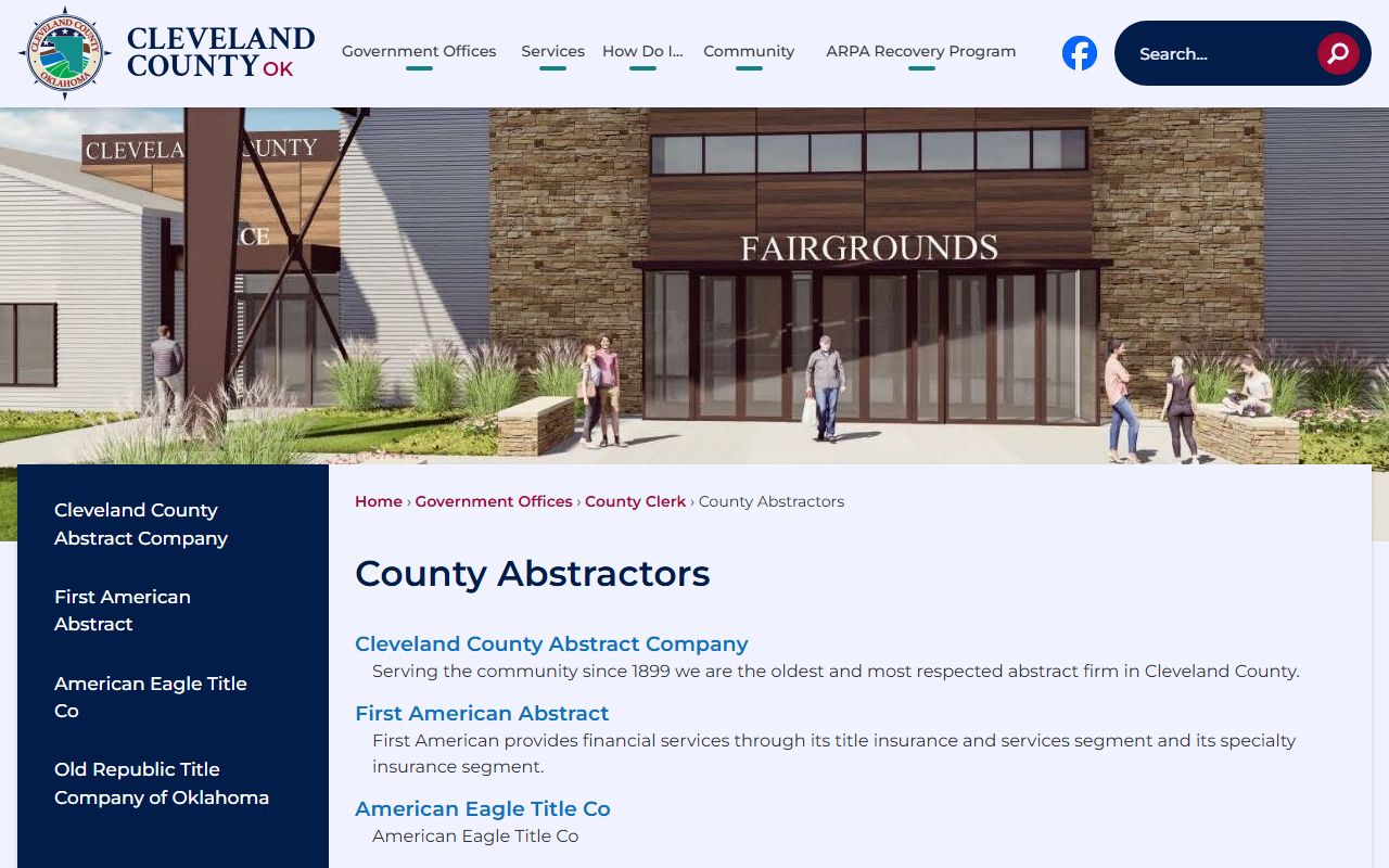 Cleveland County vital records page for death records information