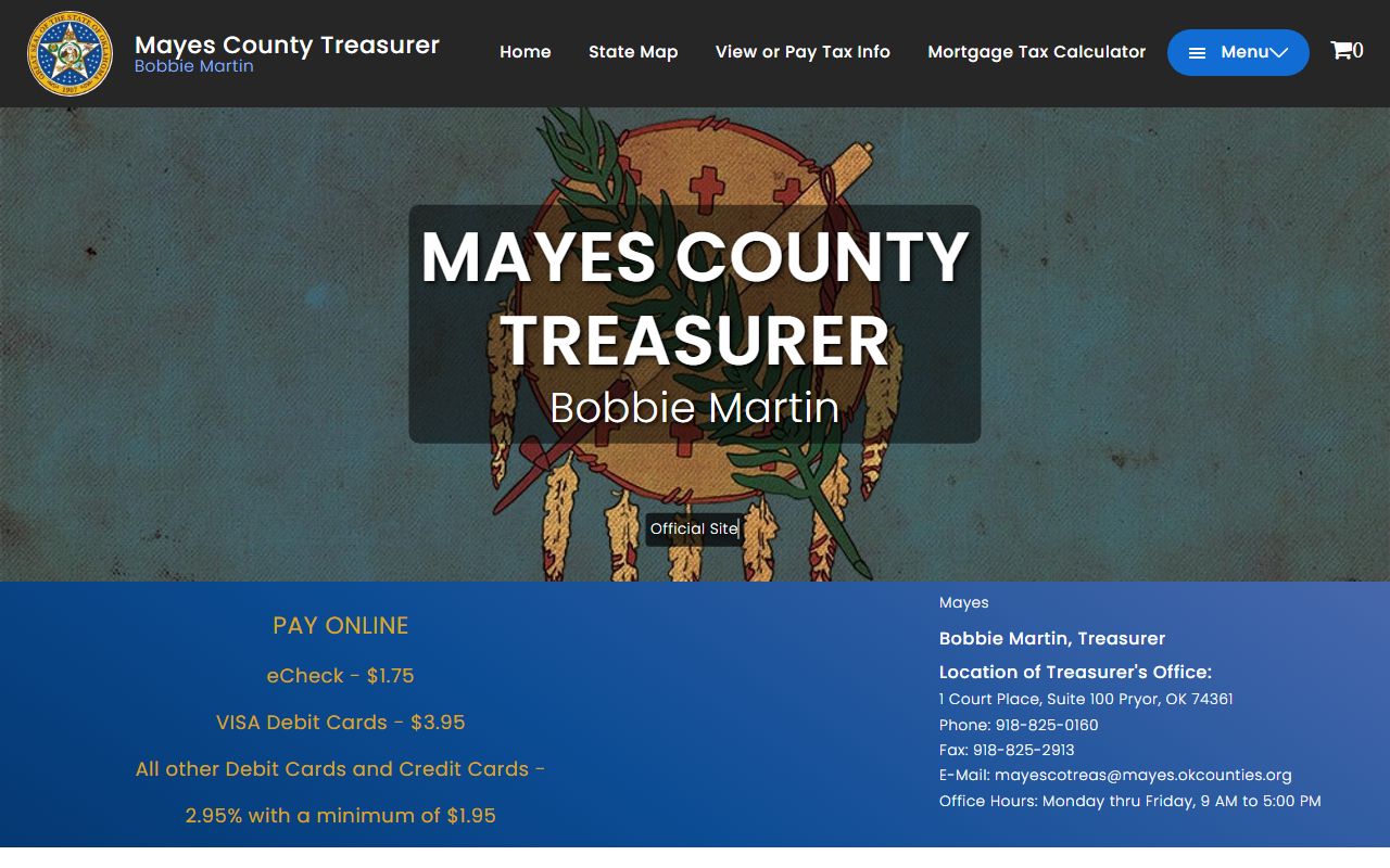 Mayes County government portal