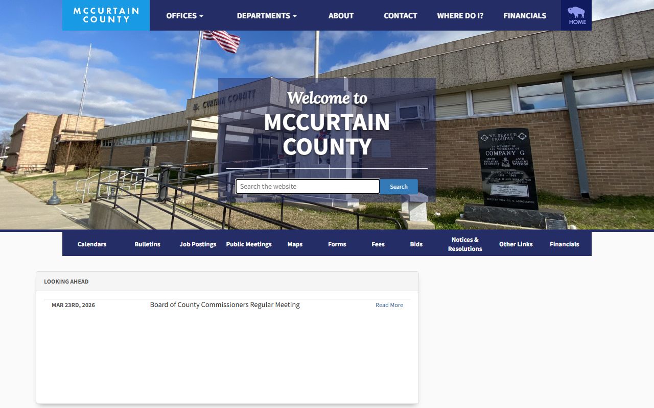 McCurtain County government portal