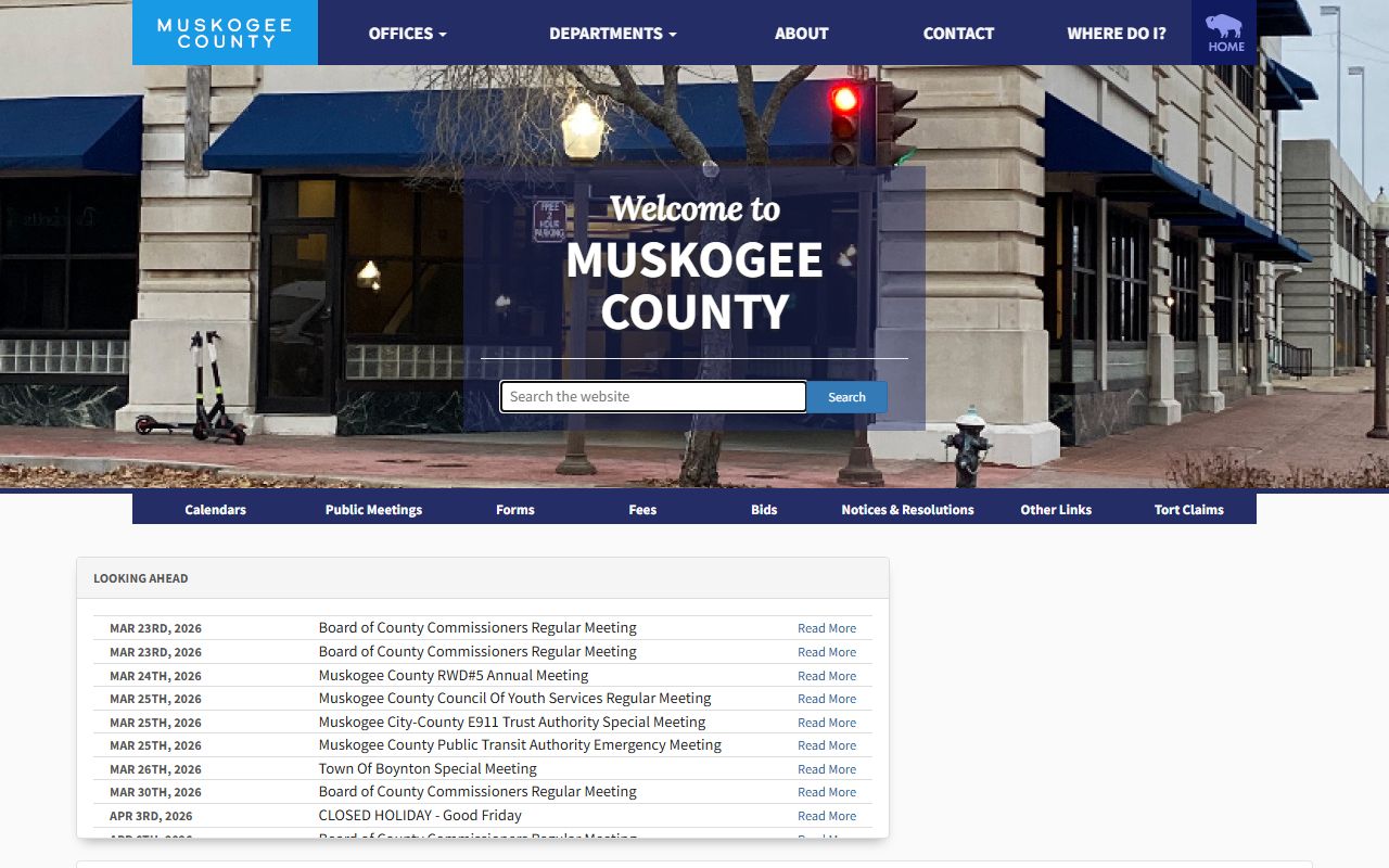 Muskogee County government portal