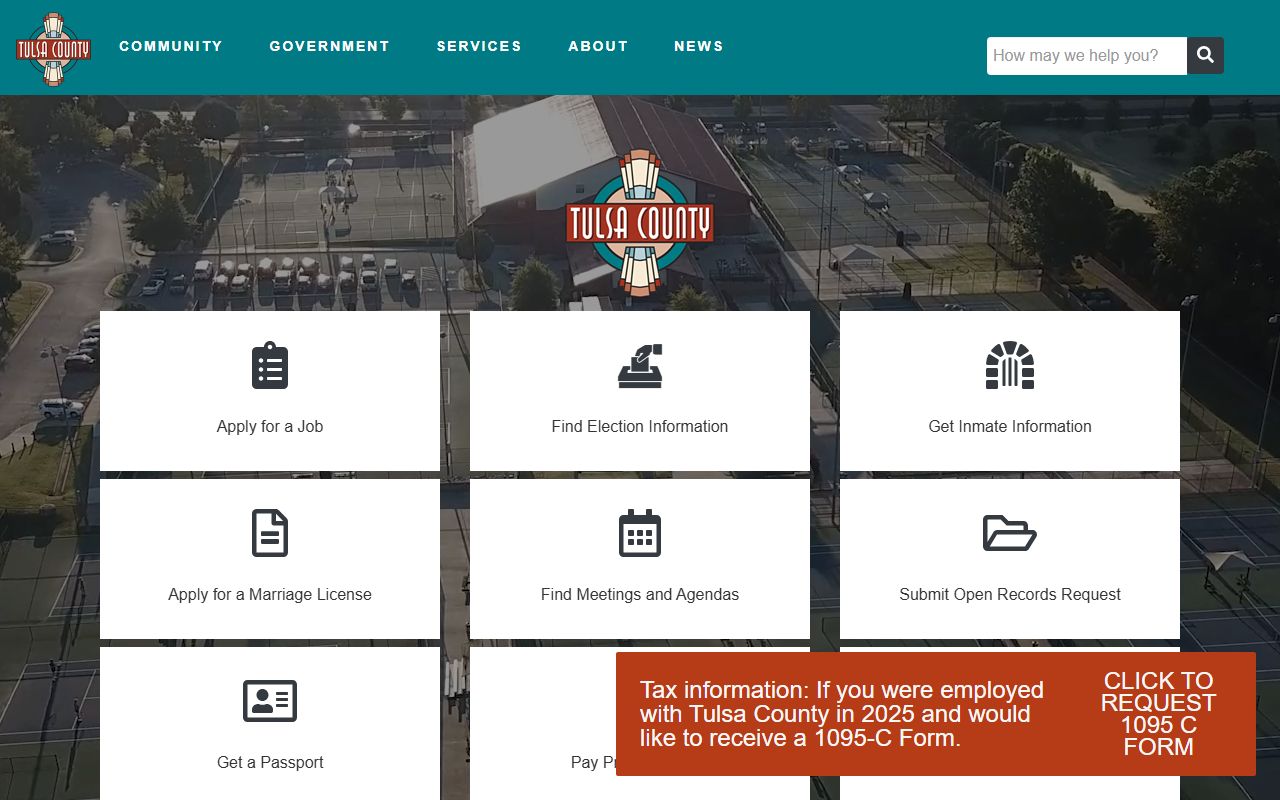 Tulsa County government portal